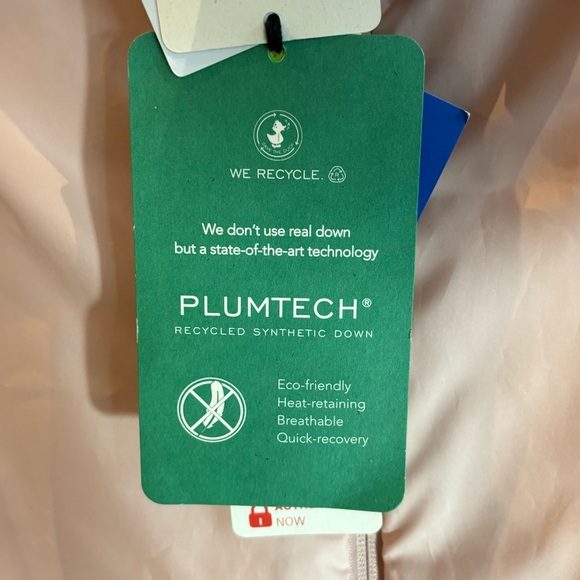 SAVE THE DUCK Sz S Refy Light Puffer Bomber Style Jacket Pink NEW WITH TAGS - Picture 6 of 16